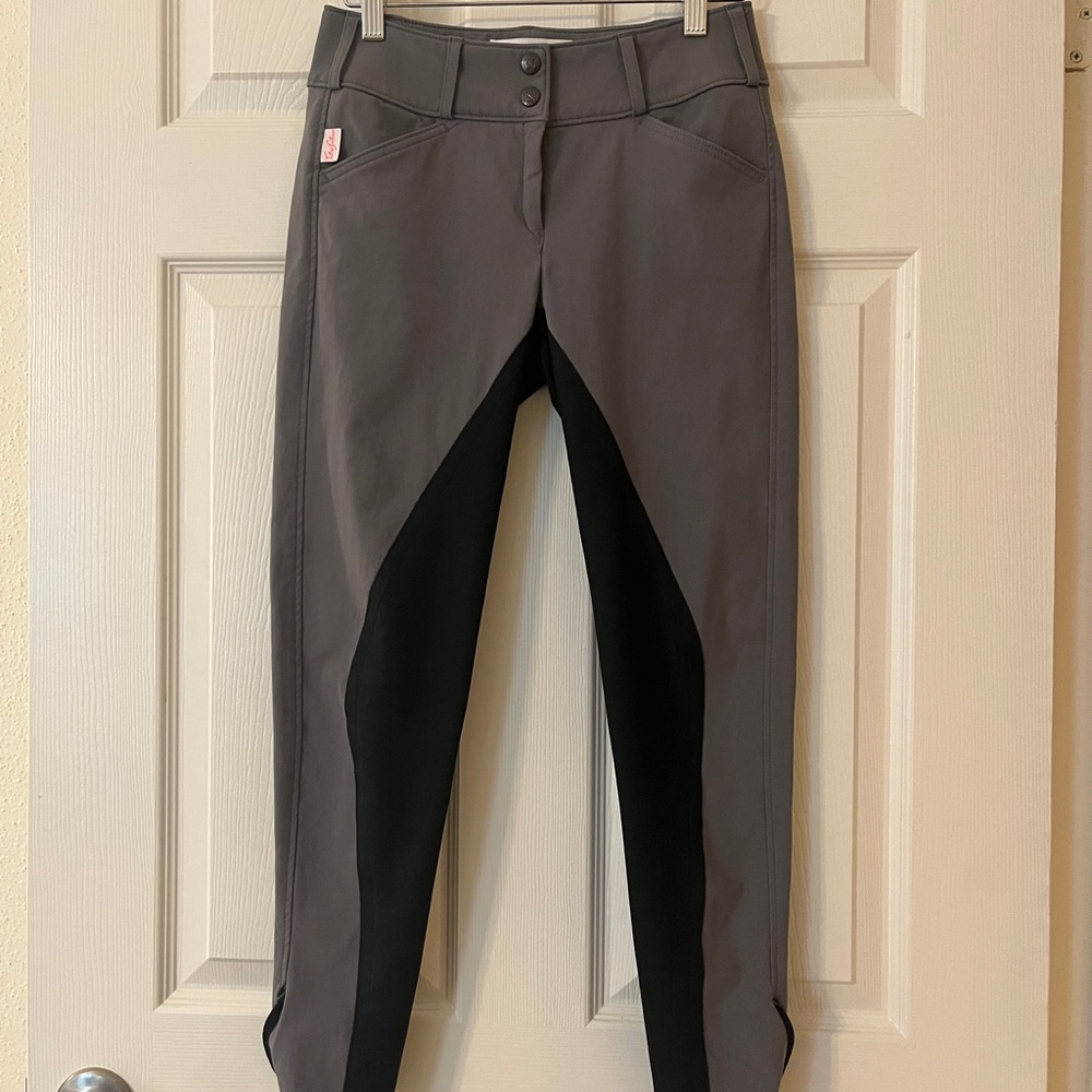 Tailored Sportsman Grey Full Seat Breeches 24R